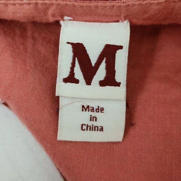 Trovata Mini Skirt Womens Medium Red Orange Wrap Dot Print Boho Summer Beach - Picture 2 of 9